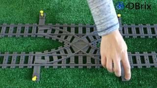 4DBrix Double Crossover for LEGO® Trains in Action - Kickstarter