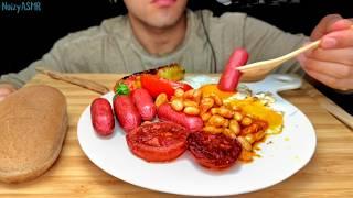 ASMR eating, Enjoying the Sounds of a Delicious English Breakfast (no talking)