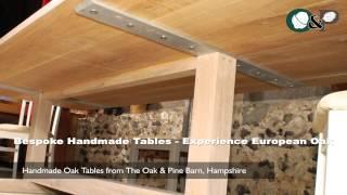 Bespoke Handmade Oak Tables - 'Experience' Solid European Oak Table