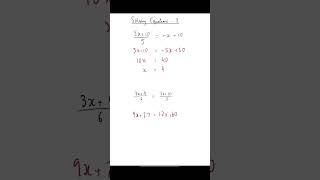 Solving Equations Part 2- GCSE Maths #shorts #maths #gcsemaths