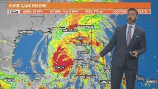 When will Hurricane Helene make landfall? Storm moves north toward Gulf Coast