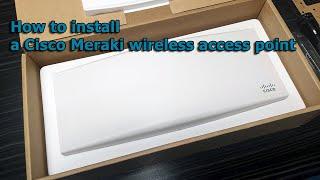 Cisco Meraki MR44 무선 액세스 포인트를 설치하는 방법