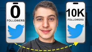 How I Grew From 0 to 10,000 Followers on Twitter/X In 6 months (Copy Me)