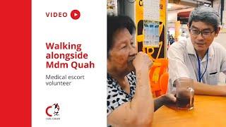 Medical escort volunteer and mdm Quah