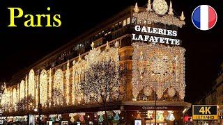 Paris, France – Galeries Lafayette  4K-HDR | City of Lights | La Ville Lumière |