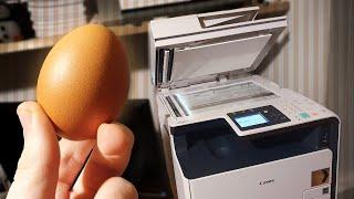 What happens if you photocopy an egg