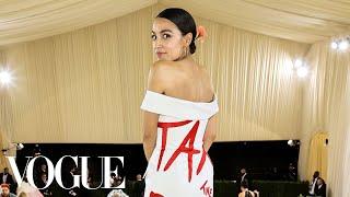 Congresswoman Alexandria Ocasio-Cortez Gets Ready for the Met Gala | Vogue