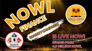 [BOUNTY DETECTIVE]  Nowl.Finance - 4,500,000 NOWL + 3 BNB REWARD POOL