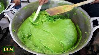 Pandan Coconut Sweets Pudding | Piak Poon Bai Tuey - Thai Dessert