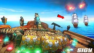 Fighting ENTIRE SERVER for STACKED LOOT in Sea of Thieves