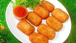 New & Easy Chicken And Potato Croquettes Recipe | आलू चिकन क्रोकेट्स | Iftar Special | Ramadan 2025