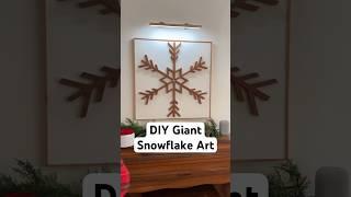 DIY Giant Snowflake Art ️