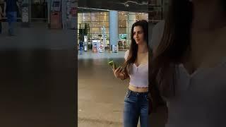 Giorgia Andriani Spotted at Airport #BollywoodLifestyle #giorginoabraham #shorts #shortvideo