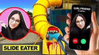 DRONE CATCHES SLIDE EATER EATS GIRLFRIEND ON CAMERA!