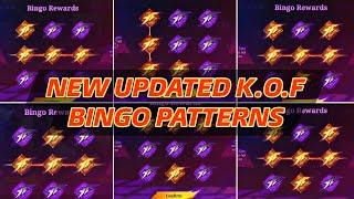 NEW UPDATED BINGO PATTERN FOR KOF SKIN |  MOBILE LEGENDS X KOF