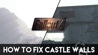 Fallout 4 - How To Fix The Castle's Walls! (Fallout 4 Base Building Tutorial)