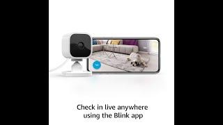 Blink Mini – Compact indoor plug-in smart security camera, 1080 HD video, night vision