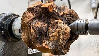 Woodturning:  The Root Burl!