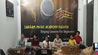 Sargam Academy Students Riyaz Time / Alankaar Practice/ Bigeners Style