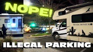 Can't Stay Here!! Illegal Overnight Parking | RV Boondocking Gainesville Florida