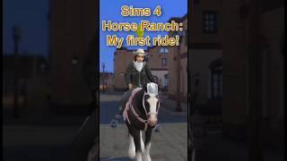 finally! my first horse ride in Sims 4!! #thesims4 #sims4horseranch #velvettb