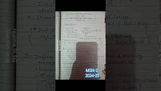 MSN-2 most important questions bsc nursing 3rd year exam 2024-25  medical surgical nursing quest.