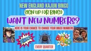 Here is Your Chance to Sign Up or Change your BINGO Numbers Want New Numbers for Bingo? DEC 30, 2024