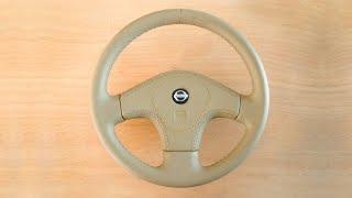 HOW TO LEATHER-COVER A THREE SPOKE STEERING-WHEEL - 1st Course  Car Upholstery