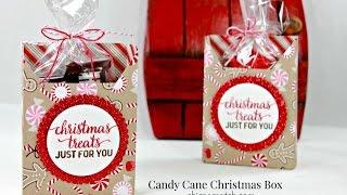 Candy Cane Christmas Box