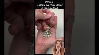 How to Clean Silver Jewelry | Easy Silver Cleaning Process at Home #jewelrydesign #jewelry #shorts