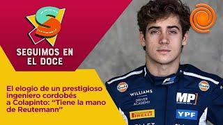 "COLAPINTO ES UNA GRAN SORPRESA EN LA F1", reconoció un prestigioso ingeniero cordobés