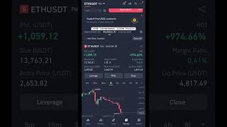 108$ investment 1050$ profit in ethereum trading