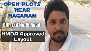 HMDA Open Plots Near Nagaram || #ORR Exit No.15 Road || #Peddagolconda #Nagaram #Mansanpallyxroads