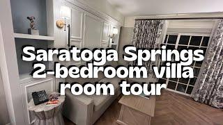 Disney’s Saratoga Springs 2-Bedroom Villa Tour | Grandstand Section 2023 | Disney Vacation Club