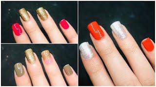 easy & simple nail art designs for beginners || wedding special nail designs at  || Just in 2mins