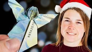 Geld falten Engel: Anleitung für Geldgeschenke zu Weihnachten