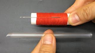 How To Thread A Needle In 1 Second, Easy For The Elderly
