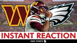 Commanders News: INSTANT REACTION After 36-33 WIN vs. Eagles | Daniels Makes Philly Cry Eagles Cry