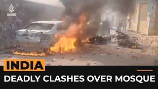 Deadly clashes over India mosque survey | AJ #shorts