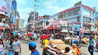 Sylhet city tour Bangladesh 2024. Going Uposhahar from Zindabazar.['4K]