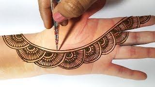 Easy Mehndi Design Trick - Latest Mehndi Design for Front Hand - Beginners के लिए बहुत आसान मेहँदी