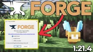 How To Download & Install Forge (Minecraft 1.21.4)