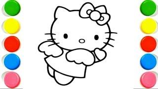 Beautiful Hello Kitty Drawing, Painting & Coloring For Kids and Toddlers_ Child Art#drawing#coloring