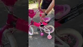 Dad Gets CREATIVE Teaching His Daughter How To Ride A Bike️