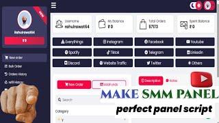 how to make own smm panel | perfect panel script  | Smm panel kaise banaye