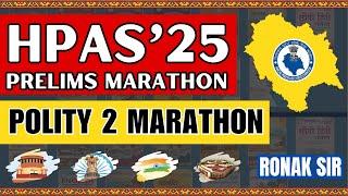 HAS Prelims 2025 Marathon Polity 2 | Daily Live Marathon | HPAS Prelims Marathon #has2025 #hpas2025