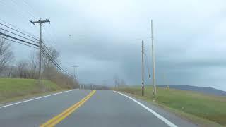 Driving from Albany to Poestenkill, New York, USA