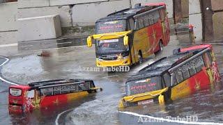 DETIK DETIK SOPIR BUS ACEH TROBOS BANJIR - RC BUS - MINIATUR BUS REMOT KONTROL