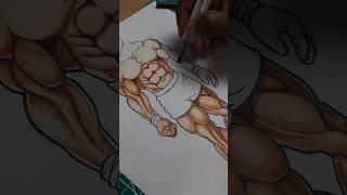 Drawing Baki(Anatomy) From Baki The Grappler #animeart #Anatomy #baki