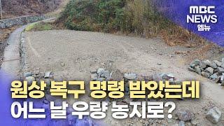 불법 농지가 우량 농지로 둔갑?(2024.2.6/뉴스데스크/MBC경남)